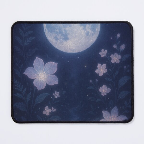 Item preview, Moonlit Whisper – Dreamy Romantic Garden Under the Silver Moon designed and sold by IZZATH.