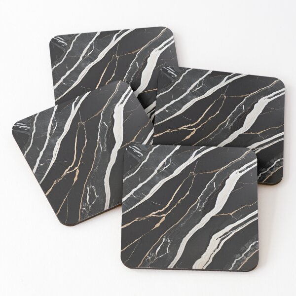 Item preview, Black Marble Veins — Luxury Abstract Stone Pattern designed and sold by The Rust Lab.