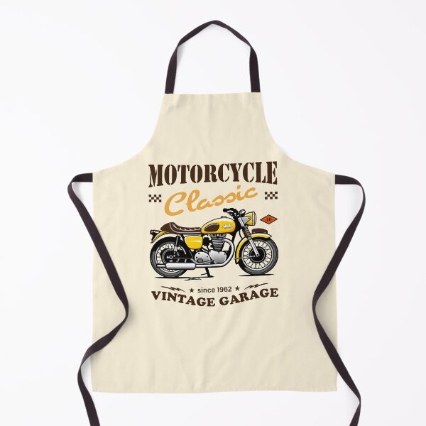 Item preview, Candy Color Retro Motorcycle – Classic Ride Illustration_YELLOW_WH designed and sold by AckeeWolf.