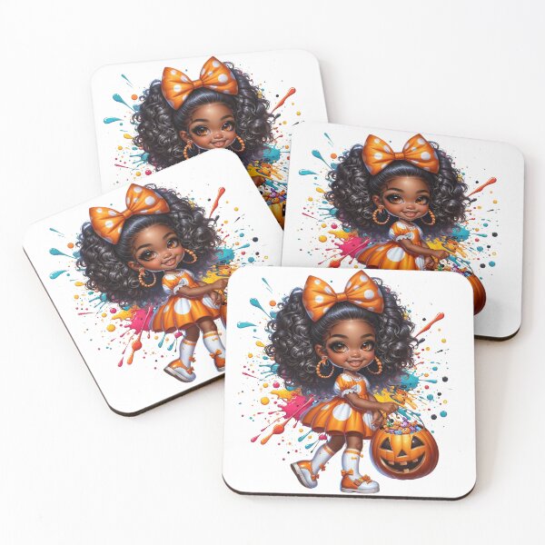 Item preview, Pumpkin Baby with Candy Bucket – Black Girl Halloween designed and sold by Lulunza.