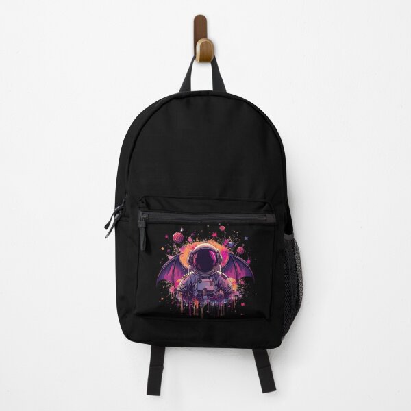 Item preview, Halloween Astronaut with Headphones | Spooky Neon Space Artwork designed and sold by ColorSplash123.
