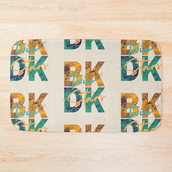 Item preview, Bakudeku Twin Stars typography teal green and orange designed and sold by gibbianne.