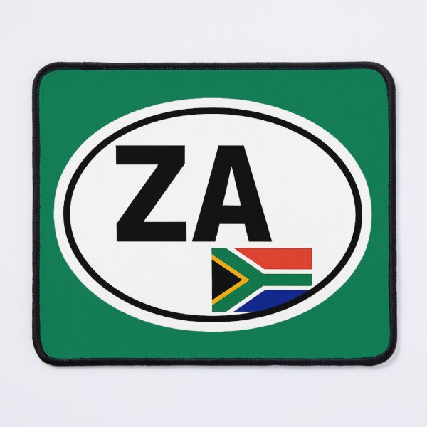 Item preview, South Africa ZA Flag Oval Sticker designed and sold by The Digital Compass.