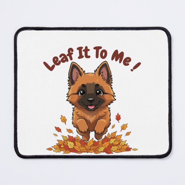 Item preview, Leaf It To Me Belgian Tervuren Dog Running in Fall Leaves Cute Autumn designed and sold by The Real Life Symphony.