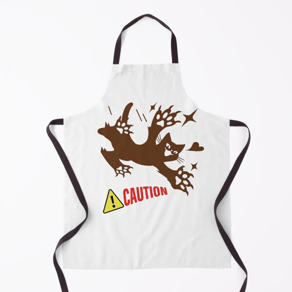 Item preview, Caution: Jumping Cat - Funny Feline Warning Design_WH designed and sold by AckeeWolf.