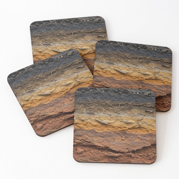 Item preview, Layers of Earth – Natural Soil Texture Gradient Abstract designed and sold by The Rust Lab.