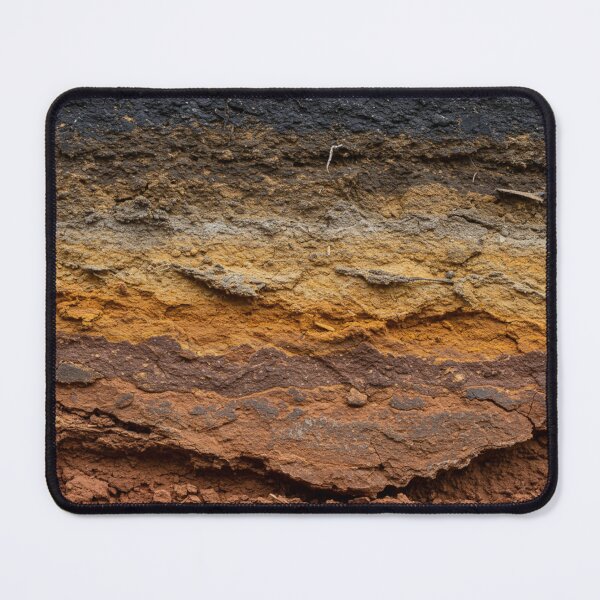 Item preview, Layers of Earth – Natural Soil Texture Gradient Abstract designed and sold by The Rust Lab.