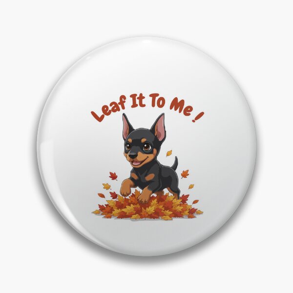 Item preview, Leaf It To Me Doberman Pinscher Dog Running in Fall Leaves Cute Autumn designed and sold by The Real Life Symphony.