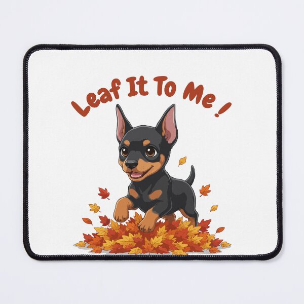 Item preview, Leaf It To Me Doberman Pinscher Dog Running in Fall Leaves Cute Autumn designed and sold by The Real Life Symphony.