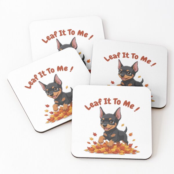 Item preview, Leaf It To Me Doberman Pinscher Dog Running in Fall Leaves Cute Autumn designed and sold by The Real Life Symphony.