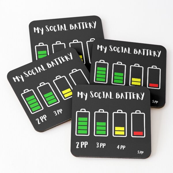 Item preview, My Social Battery designed and sold by QuirkyGuacamole.