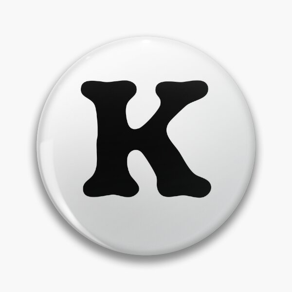 Item preview, Modern Monoline Letter K – Minimalist Initial designed and sold by uncoXab.