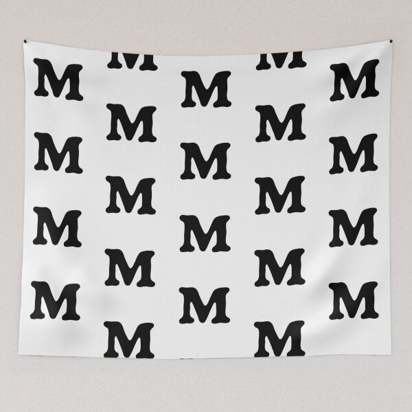 Item preview, Modern Monoline Letter M – Minimalist Initial designed and sold by uncoXab.