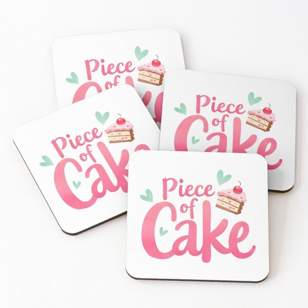 Item preview, Piece of Cake, Cute Dessert Pun Sticker designed and sold by Moodune.
