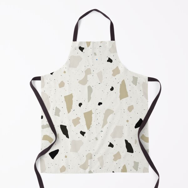 Item preview, Beige Black Terrazzo Stone Pattern designed and sold by capricedefille.
