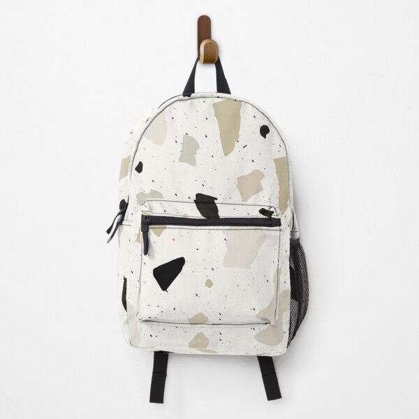 Item preview, Beige Black Terrazzo Stone Pattern designed and sold by capricedefille.