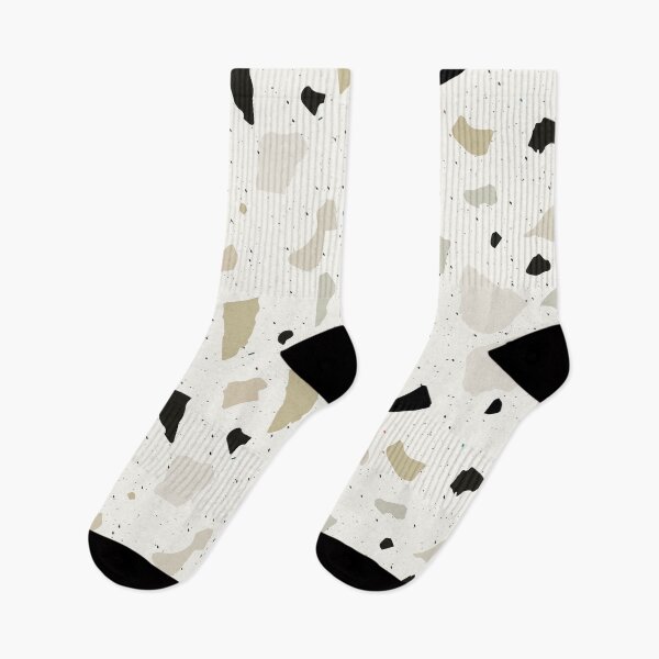 Item preview, Beige Black Terrazzo Stone Pattern designed and sold by capricedefille.