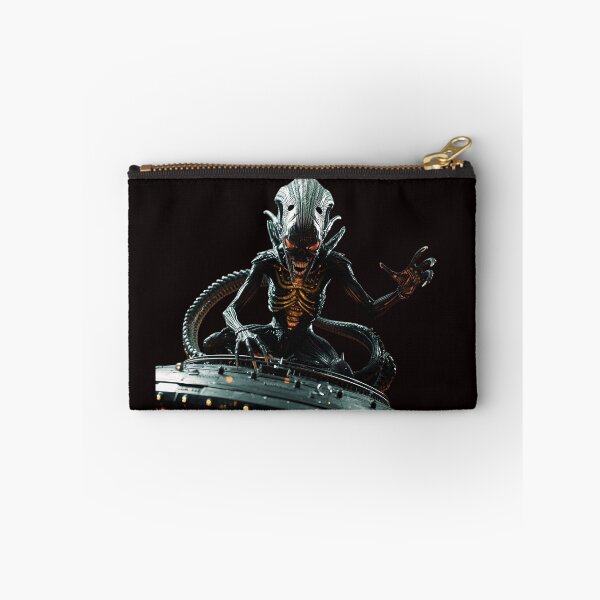 Item preview, Dark Alien King on UFO T-Shirt - Sci-Fi Horror Extraterrestrial Conqueror Tee designed and sold by passiveink.