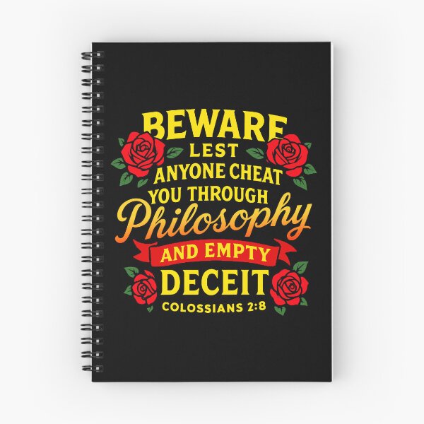 Item preview, Colossians 2:8 Beware Lest Anyone Cheat You Through Philosophy and Empty Deceit designed and sold by plushism.