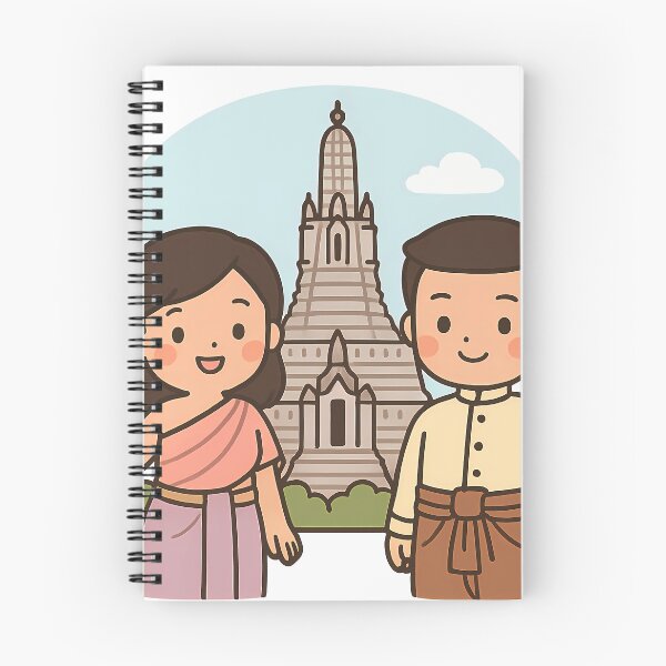 Item preview, Cute Thai Couple at Wat Arun designed and sold by Primprapar.