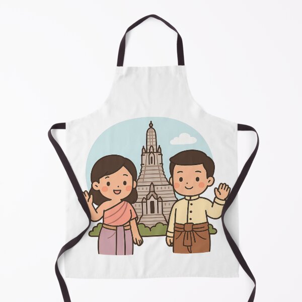 Item preview, Cute Thai Couple at Wat Arun designed and sold by Primprapar.