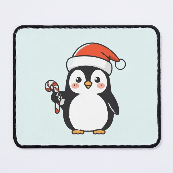 Item preview, Cute Kawaii Penguin with Santa Hat & Colorful Candy Stick | Christmas Penguin Gifts & Stickers designed and sold by Moon's Arts.