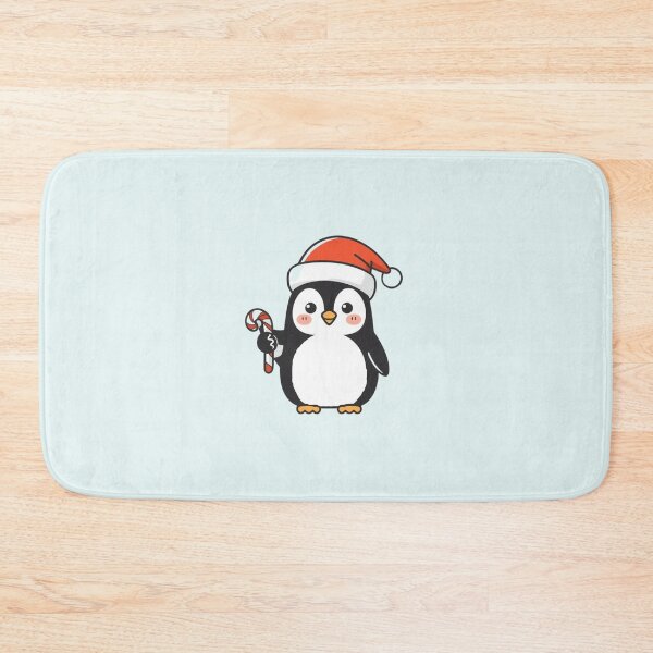 Item preview, Cute Kawaii Penguin with Santa Hat & Colorful Candy Stick | Christmas Penguin Gifts & Stickers designed and sold by Moon's Arts.