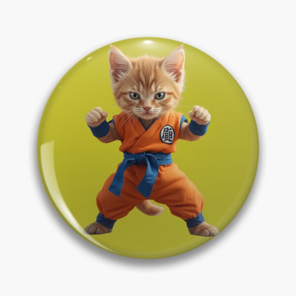 Item preview, Super Saiyan Kitten – The Orange Tabby Warrior of Light designed and sold by PixelVibe782.