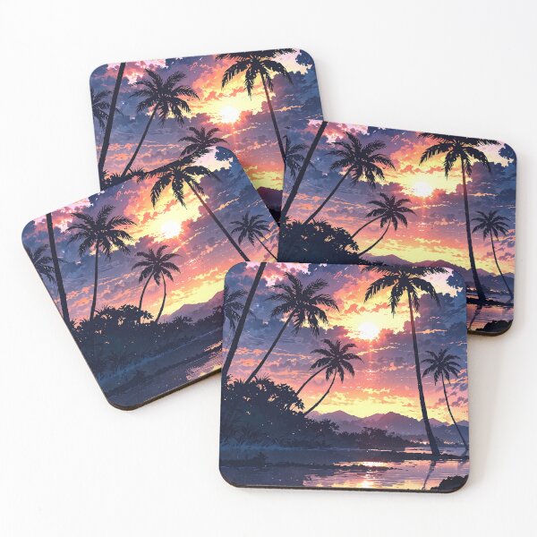 Item preview, Golden Sunset over Desert Oasis designed and sold by HikariMoments.