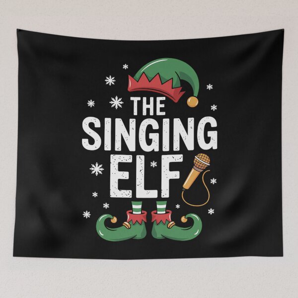 Item preview, Christmas Singing Elf Xmas Family designed and sold by CookWorldLaughs.