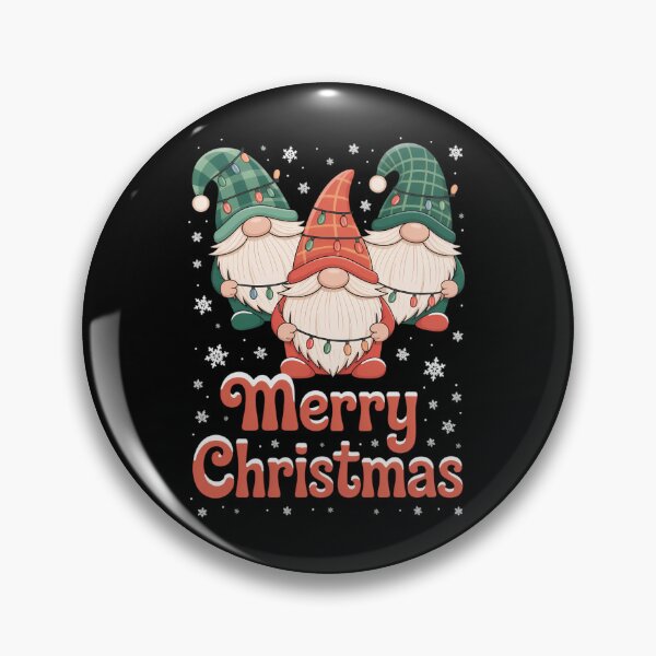 Item preview, Three Gnomes Buffalo Plaid Red Christmas designed and sold by Sunset4Bones.