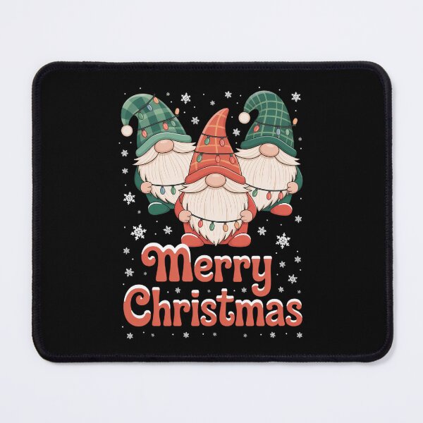 Item preview, Three Gnomes Buffalo Plaid Red Christmas designed and sold by Sunset4Bones.