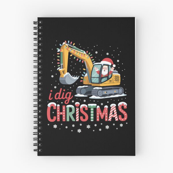 Item preview, I Dig Christmas Backhoe Loader Santa’s Coming For Kids designed and sold by Sunset4Bones.