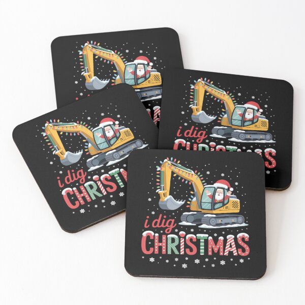 Item preview, I Dig Christmas Backhoe Loader Santa’s Coming For Kids designed and sold by Sunset4Bones.