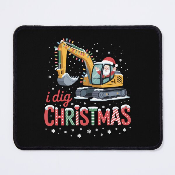 Item preview, I Dig Christmas Backhoe Loader Santa’s Coming For Kids designed and sold by Sunset4Bones.