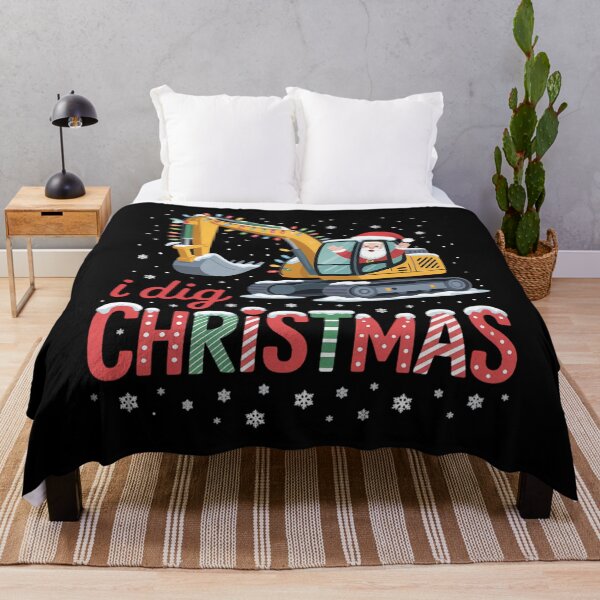Item preview, I Dig Christmas Backhoe Loader Santa’s Coming For Kids designed and sold by Sunset4Bones.