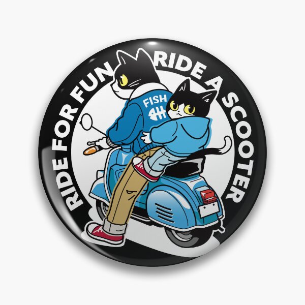 Item preview, Candy Color Scooter Cats – Fun City Ride Design_BLUE designed and sold by AckeeWolf.