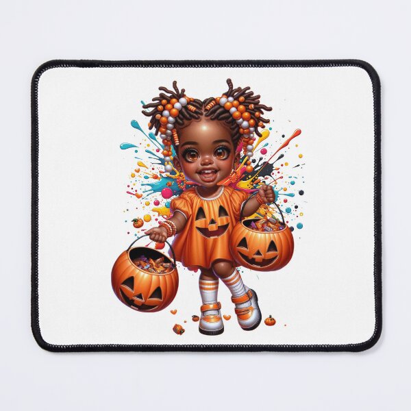 Item preview, Afrocentric Pumpkin Princess – Halloween Celebration designed and sold by Lulunza.