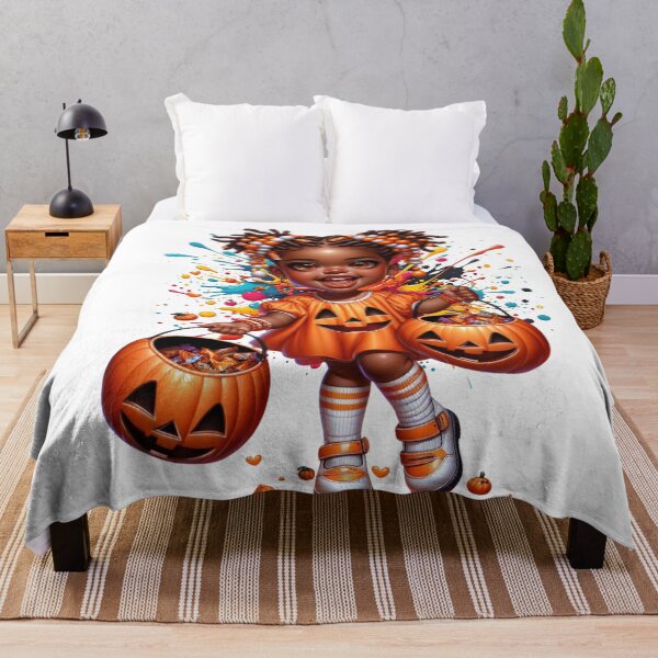 Item preview, Afrocentric Pumpkin Princess – Halloween Celebration designed and sold by Lulunza.