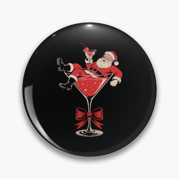 Item preview, Coquette Bow Christmas Martini Santa Claus Xmas Drinking designed and sold by CookWorldLaughs.