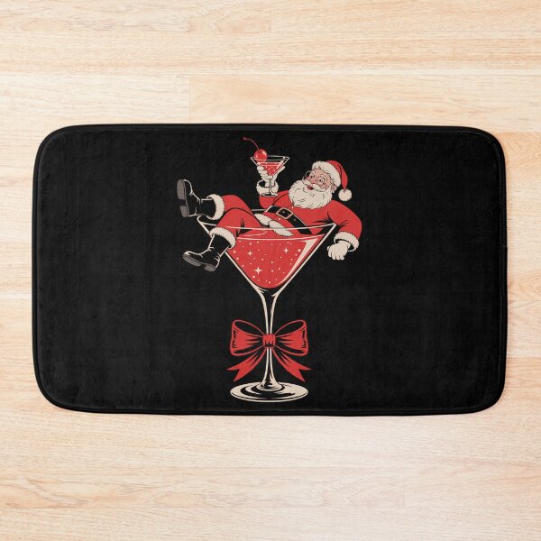 Item preview, Coquette Bow Christmas Martini Santa Claus Xmas Drinking designed and sold by CookWorldLaughs.