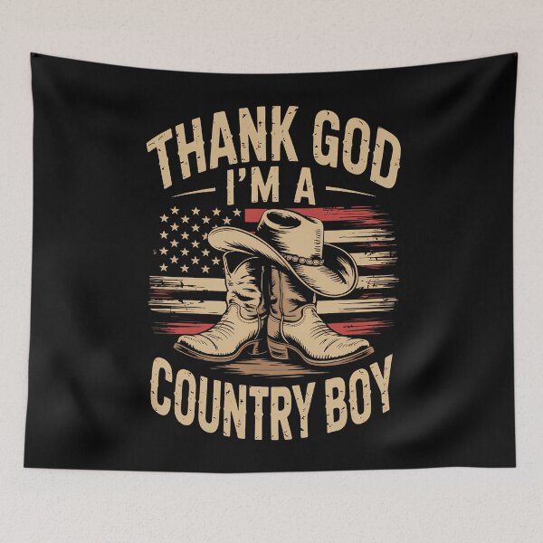 Item preview, Country Western US Flag designed and sold by CookWorldLaughs.