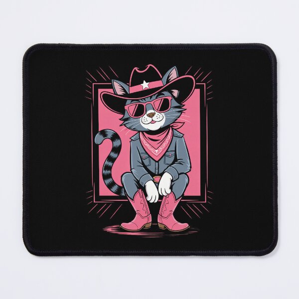 Item preview, Cowboy Cat Country Western Cottagecore designed and sold by CookWorldLaughs.