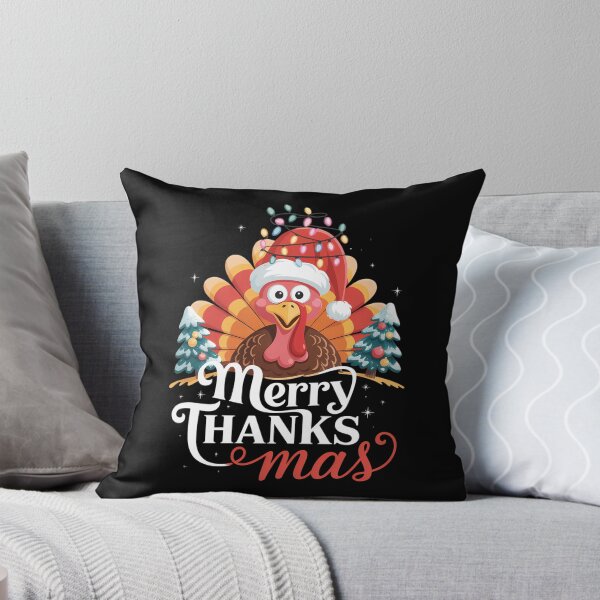 Item preview, Merry Thanksmas Happy Thanksgiving Santa Turkey designed and sold by Sunset4Bones.