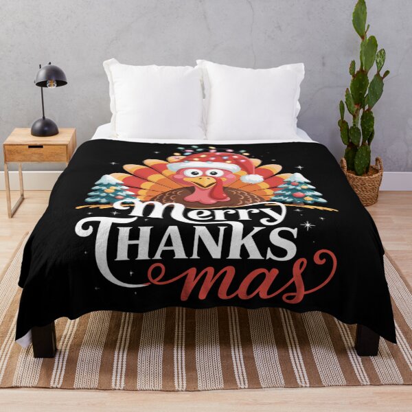 Item preview, Merry Thanksmas Happy Thanksgiving Santa Turkey designed and sold by Sunset4Bones.