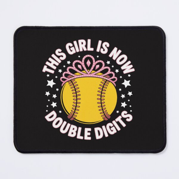 Item preview, This Girl is Now 10 Double Digits Softball Lover Pitcher designed and sold by CraftyCuttable.