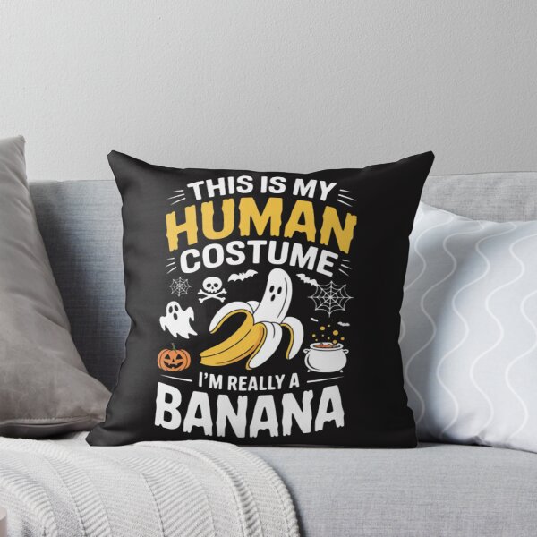 Item preview, This Is My Human Costume I'm Really A Banana Ghost Halloween designed and sold by CraftyCuttable.
