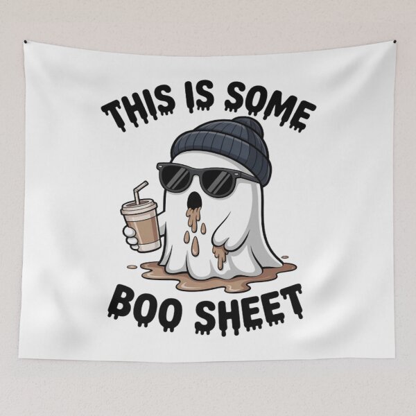 Item preview, This Is Some Boo Sheet Coffee Halloween designed and sold by CraftyCuttable.