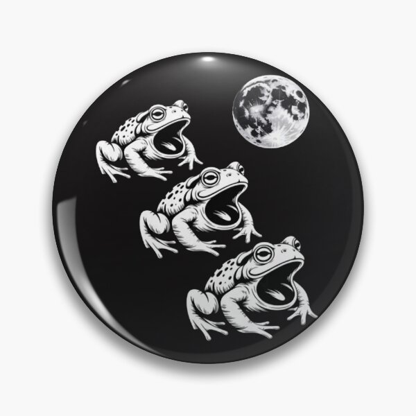Artikelvorschau, Drei Frösche heulen den Mond an 3 Froschmond entworfen und verkauft von CraftyCuttable.