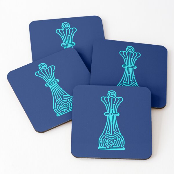Item preview, concept of business technology strategy, graphic of chess piece queen combined with electronic pattern designed and sold by NiamLab.